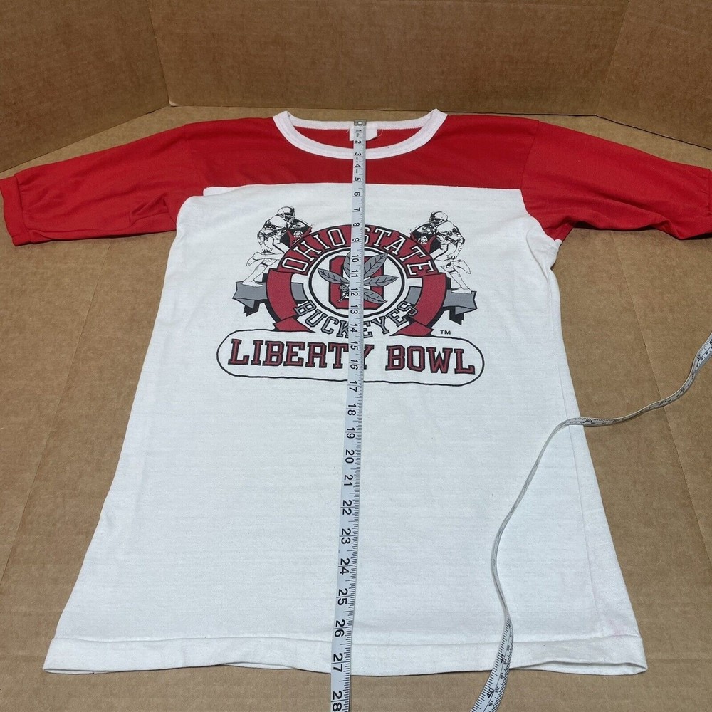 Vintage Ohio State Buckeyes Liberty Bowl T-Shirt, Medium, Red/White, Graphic - Picture 10 of 11